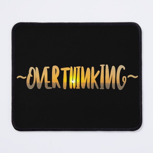 Item preview, Overthinking | Minimalist Bold Text Sticker (Sunset)   designed and sold by MysticMagpie.