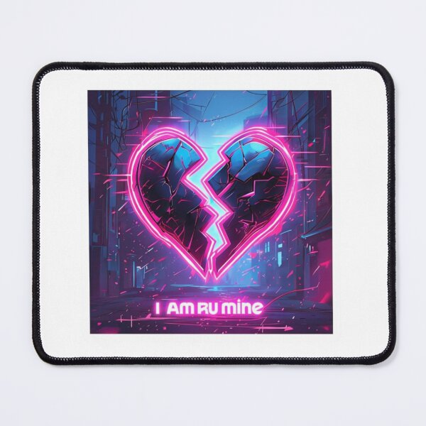 Item preview, I AM R U Mine – Cyber Glow Rock Emblem Sticker designed and sold by Imaginarium of Chaos falcon88 .