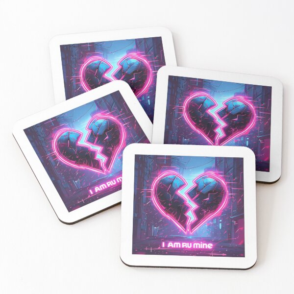 Item preview, I AM R U Mine – Cyber Glow Rock Emblem Sticker designed and sold by Imaginarium of Chaos falcon88 .