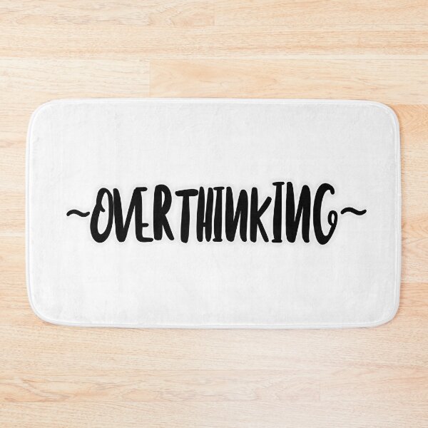Item preview, Overthinking - Minimalist Bold Text Sticker (Black)   designed and sold by MysticMagpie.
