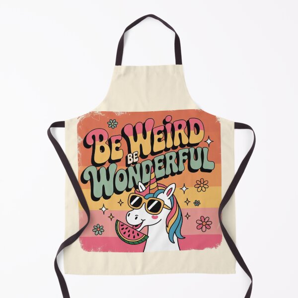 Item preview, Be Weird Be Wonderful – Retro Unicorn Summer Vibes designed and sold by Design Delinquent.