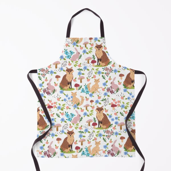 Item preview, Fox Animals and Floral Seamless Repeat designed and sold by Sharon Schwalbe.