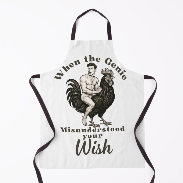 Item preview, When the genie misunderstood your wish MEME Print - Vintage design. designed and sold by Thehatinthecat.