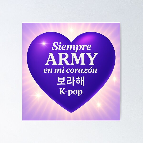 Item preview, always ARMY in my heart designed and sold by RossyCreaciones.