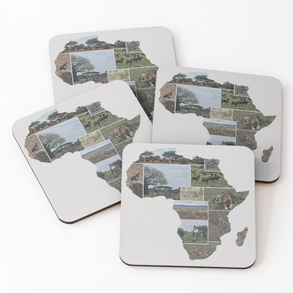Item preview, Collage in Africa shape designed and sold by Dave256.