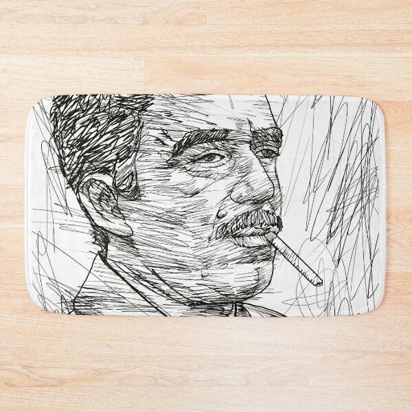 Item preview, GABRIEL GARCIA MARQUEZ ink portrait .2 designed and sold by lautir.
