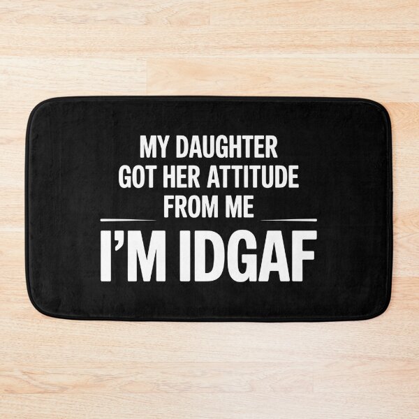 Item preview, My Daughter Got Her Attitude From Me -  This is the perfect gift for a confident mom who proudly passes on her bold attitude and fearless spirit to her daughter. designed and sold by ZyziowskyArt.