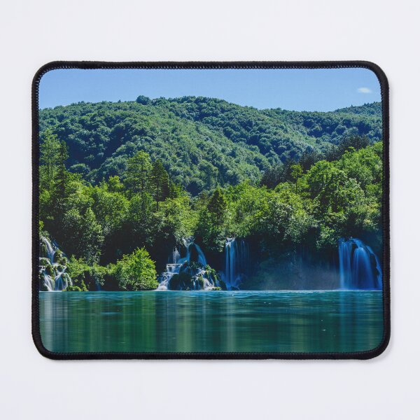 Item preview, Verdant Falls – Layered Waterfalls in a Tranquil Green Valley designed and sold by Ellaire.