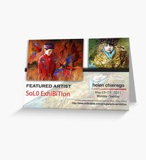 Helen Chierego, Solo Exhibition Banner Greeting Card