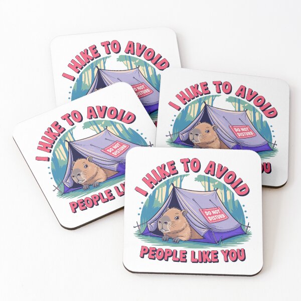Item preview, Funny Hiking “Avoid People” Capybara Shirt designed and sold by MonkiFlipp.