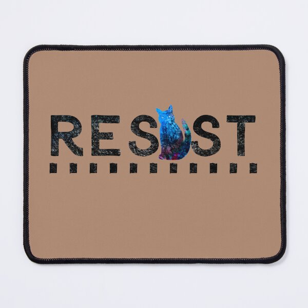 Item preview, Resist Text With Blue Cat designed and sold by art64.