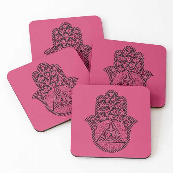 Item preview, Black Raspberry Sorbet Zentangle Hamsa Hand of Fatima  designed and sold by MysticMagpie.