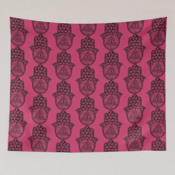 Item preview, Black Raspberry Sorbet Zentangle Hamsa Hand of Fatima  designed and sold by MysticMagpie.