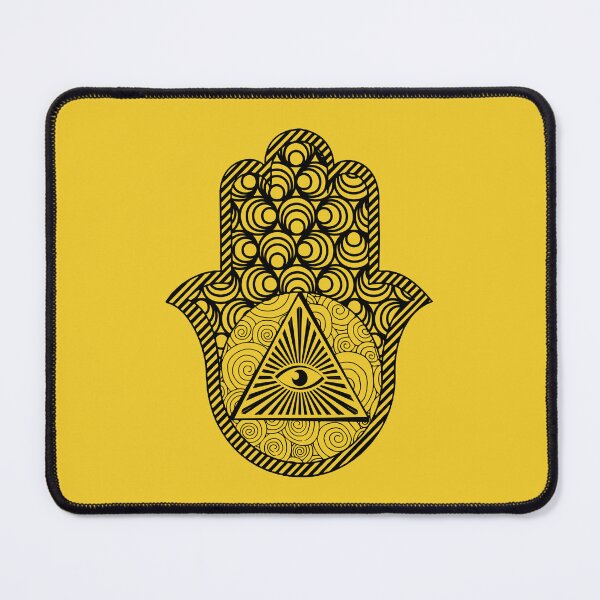 Item preview, Black Turmeric Zentangle Hamsa Hand of Fatima  designed and sold by MysticMagpie.