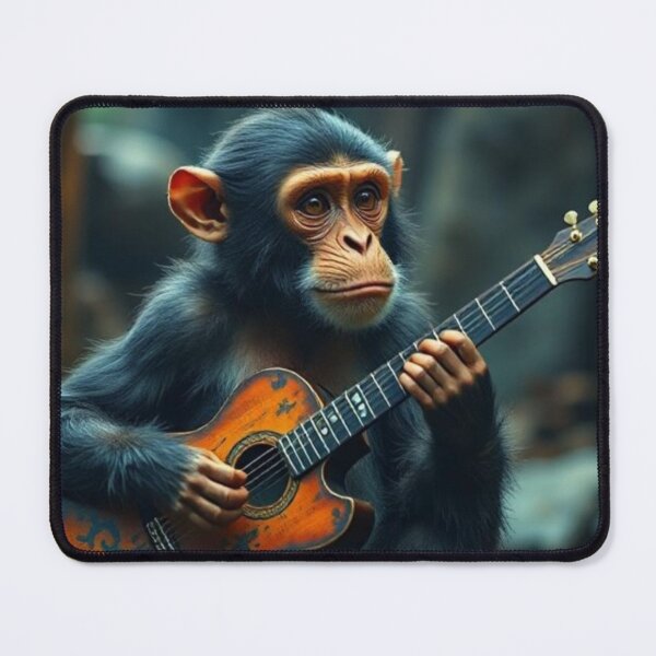 Item preview, Cute monkey guitar playing designed and sold by Dogandesighn.