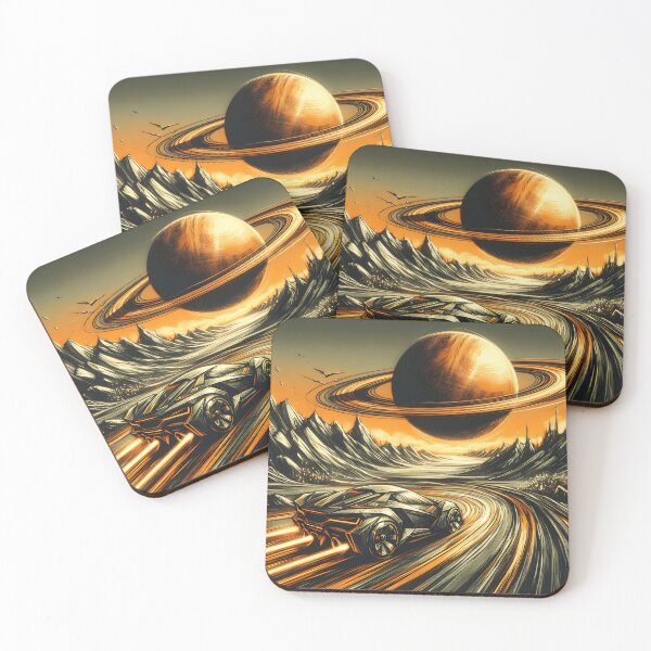 Item preview, Black Car in Space, Ai Generated Art    designed and sold by ACC .