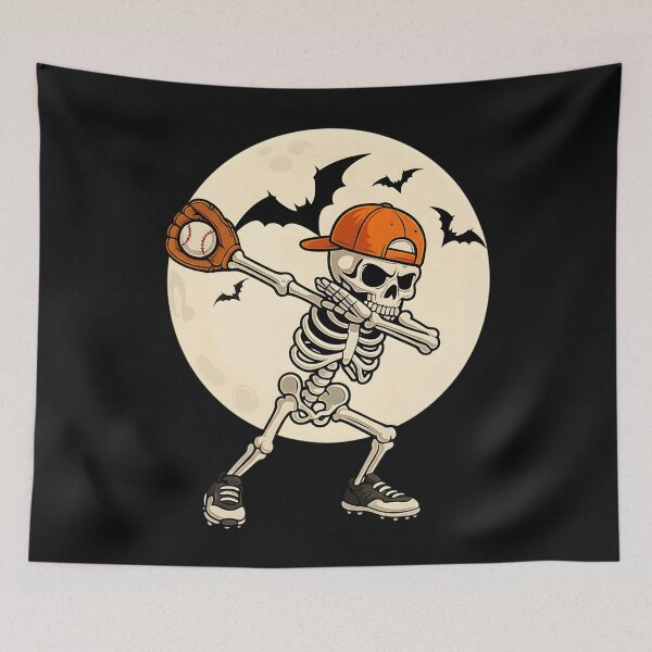 Item preview, Dabbing Skeleton Baseball Halloween Men Boys designed and sold by clothesy7.