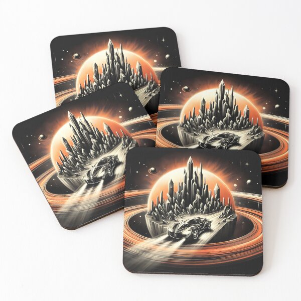 Item preview, Black Car in Space, Ai Generated Art    designed and sold by ACC .