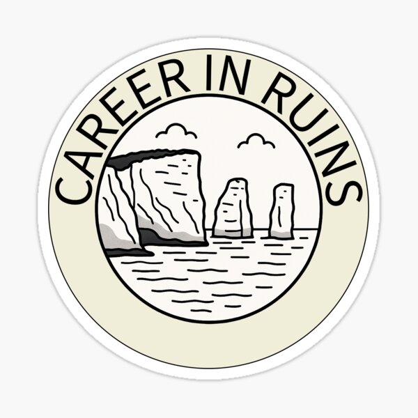Item preview, Career in Ruins old Harry’s rocks logo designed and sold by CareerinRuins.
