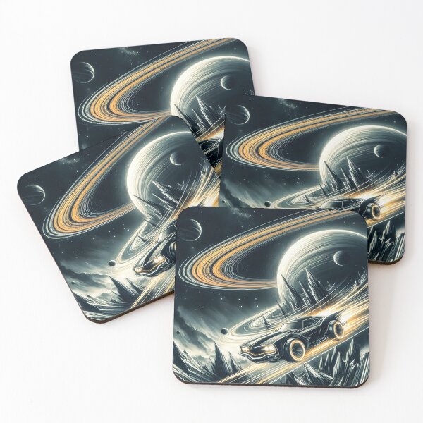 Item preview, Black Car in Space, Ai Generated Art    designed and sold by ACC .
