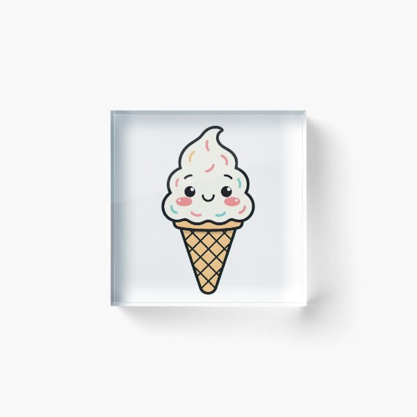 Item preview, kawaii ice cream designed and sold by BGM by AI.