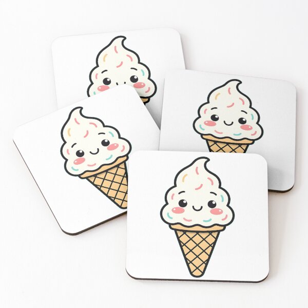 Item preview, kawaii ice cream designed and sold by BGM by AI.