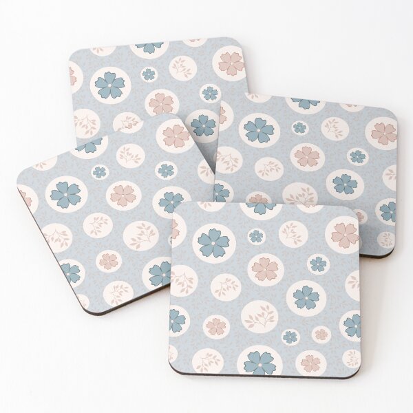 Item preview, Circle Collage of Botanicals on Blue designed and sold by ImpalaMoon.