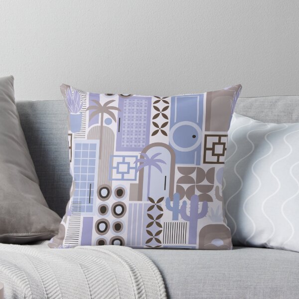Item preview, Palm Springs - Desert Facades and Forms in Purple + Mocha Brown designed and sold by Lynne Adams.