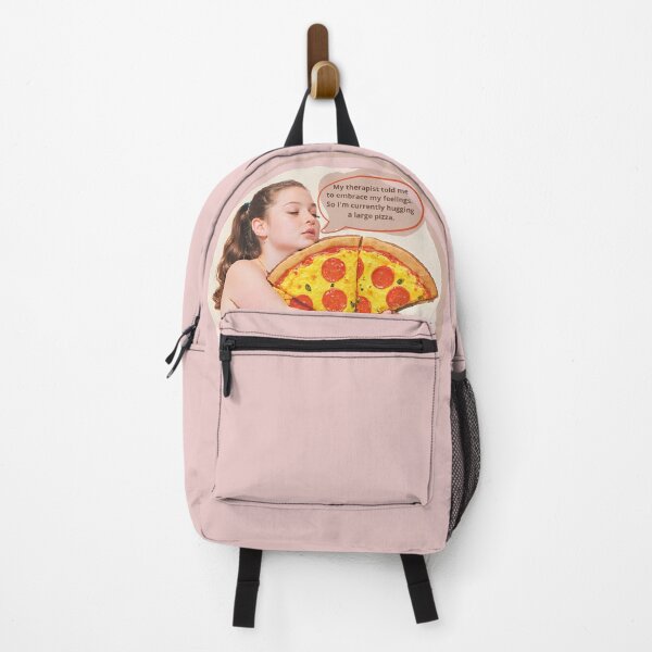 Item preview, Hugging a large Pizza designed and sold by Empowered Mind Prints.