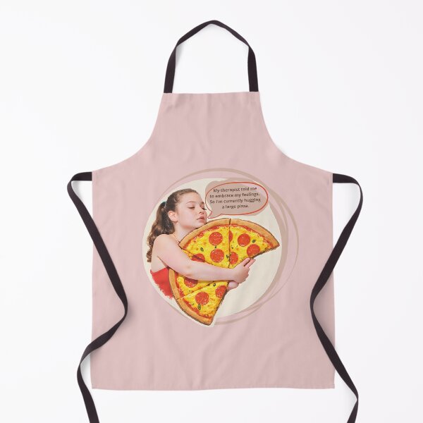 Item preview, Hugging a large Pizza designed and sold by Empowered Mind Prints.