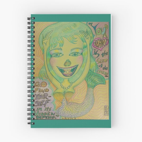 Item preview, "Your Heart, The Size of an Ocean" Whimsical Mermaid (w/ Rumi Quote) by SaVannaH "Beamz" D'Light designed and sold by SaVannaHBeamz4U.