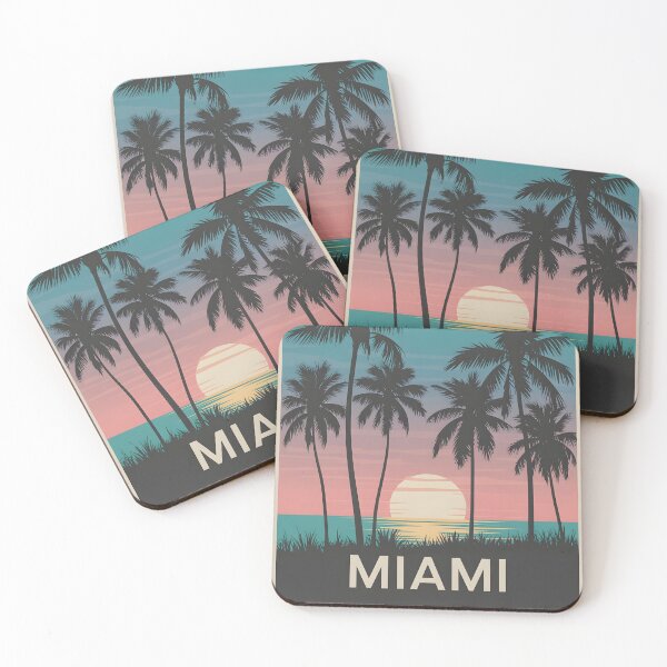 Item preview, Miami Retro Vintage Travel Art designed and sold by Baka Collective.