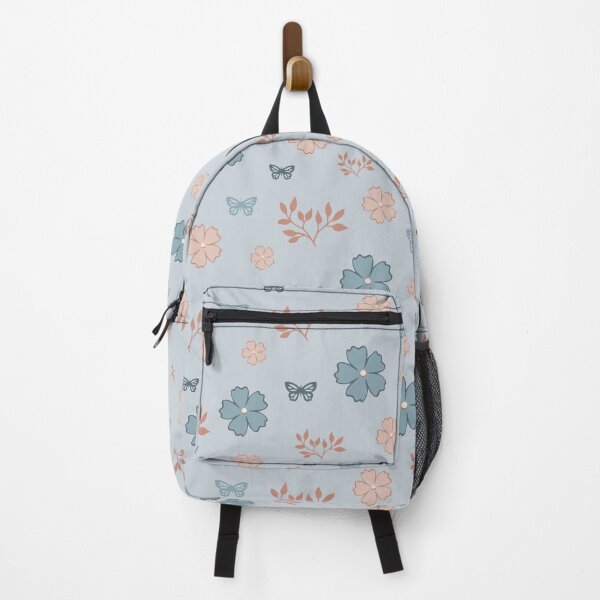 Item preview, Butterflies & Florals on Dusty Blue designed and sold by ImpalaMoon.
