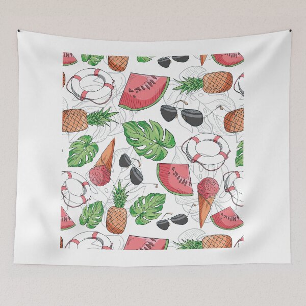 Item preview, Hand drawn summer pattern designed and sold by Jamildesign.