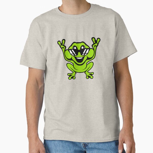 Item preview, Frog Cool Sunglasses Smile Peace Victory Hands Fingers designed and sold by shirt-o-mat.