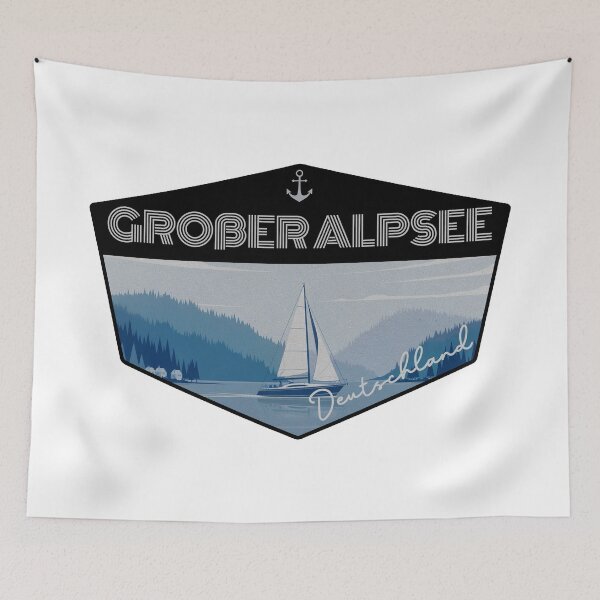 Item preview, Großer Alpsee, German lake, Schwaben, Deutschland designed and sold by Wanderful-roads.