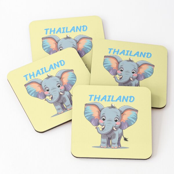 Item preview, "Cute Thai Elephant – Thailand Travel Souvenir Design" designed and sold by konthai.familyart.