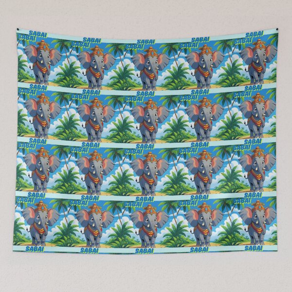 Item preview, "Cute Thai Elephant – Thailand Travel Souvenir Design" Sabai Sabai designed and sold by konthai.familyart.