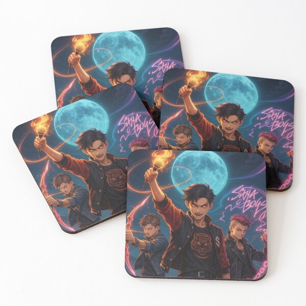 Item preview, SAJA BOYS Anime K-pop Poster – Cyberpunk Idol Art, Digital Illustration designed and sold by zevorgue.