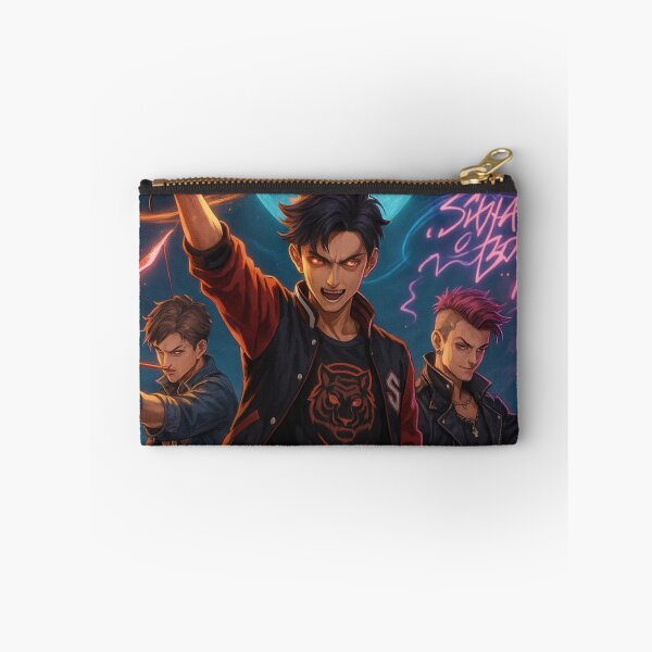 Item preview, SAJA BOYS Anime K-pop Poster – Cyberpunk Idol Art, Digital Illustration designed and sold by zevorgue.