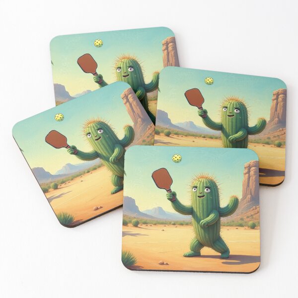 Item preview, Cactus Playing Pickleball in the Desert designed and sold by RickGoulet.