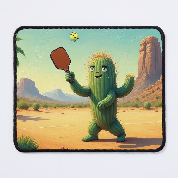 Item preview, Cactus Playing Pickleball in the Desert designed and sold by RickGoulet.