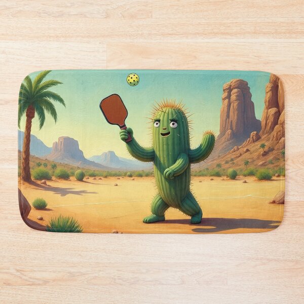 Item preview, Cactus Playing Pickleball in the Desert designed and sold by RickGoulet.