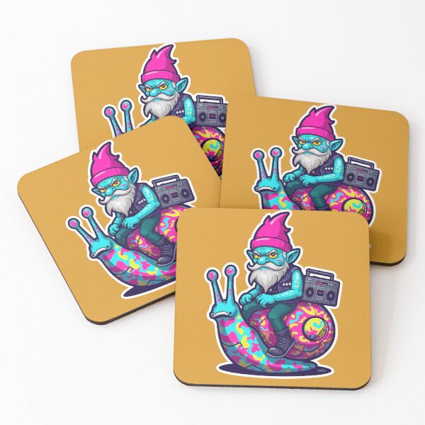 Item preview, Hipster Gnome Riding a Psychedelic Snail designed and sold by AliveStyle.
