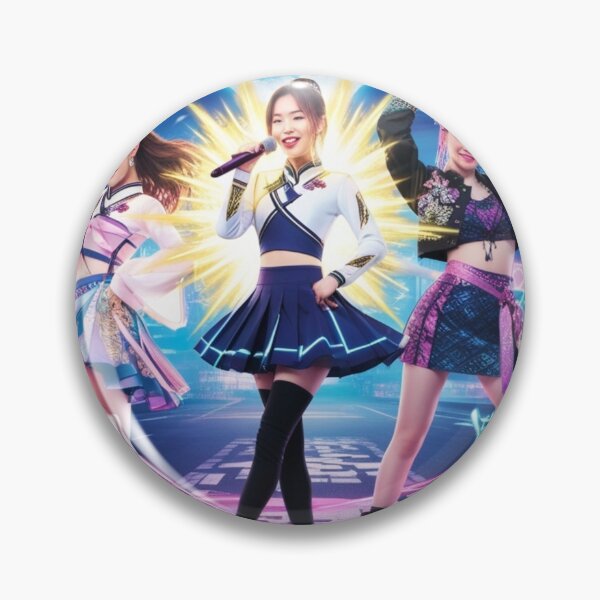 Item preview, HUNTRIX Anime K-pop Girl Group Poster – Magical Idol Art, Cyberpop Illustration designed and sold by zevorgue.