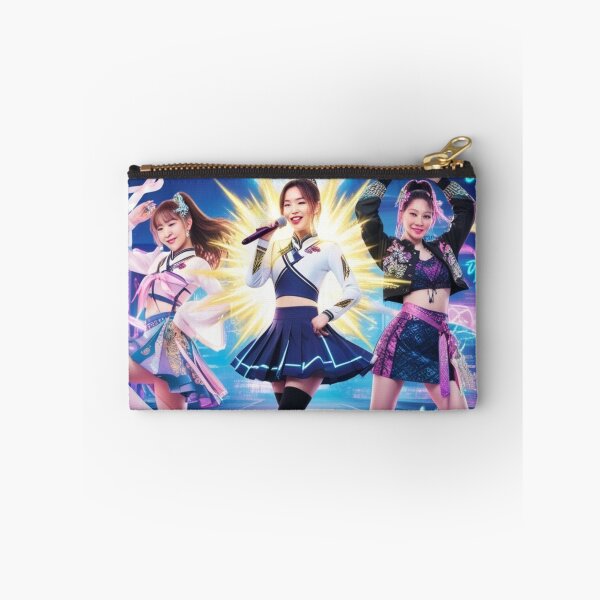 Item preview, HUNTRIX Anime K-pop Girl Group Poster – Magical Idol Art, Cyberpop Illustration designed and sold by zevorgue.