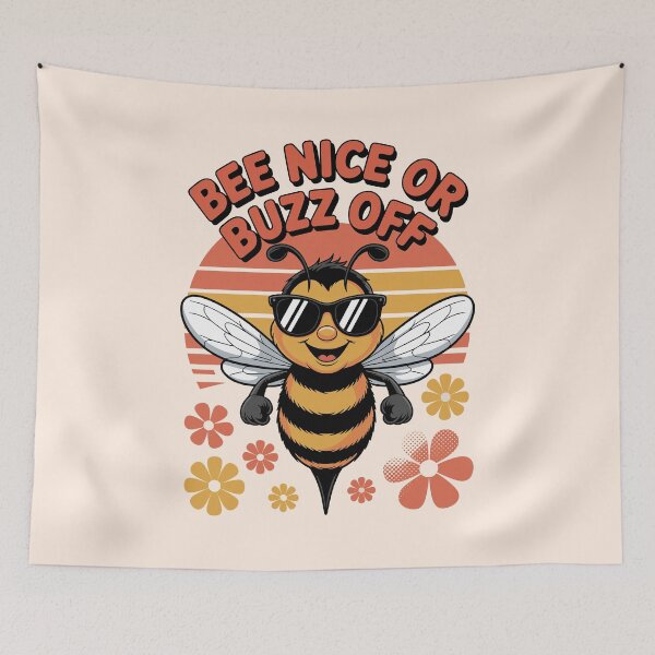 Item preview, Bee Nice or Buzz Off – Cool Bee designed and sold by shokA Design.