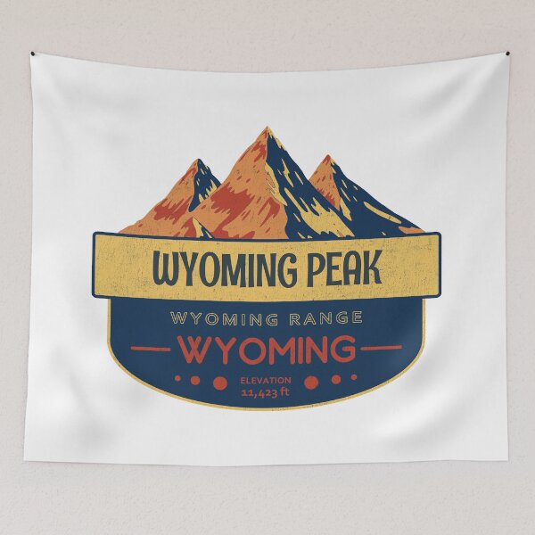 Artikelvorschau, Wyoming Peak, Wyoming Range, Wyoming, Bergdesign entworfen und verkauft von Wanderful-roads.