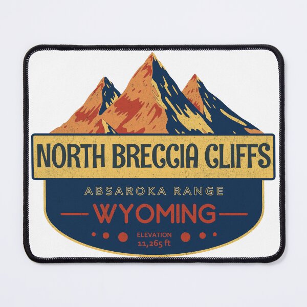 Item preview, North Breccia Cliffs, Absaroka Range, Wyoming, Mountain Design designed and sold by Wanderful-roads.