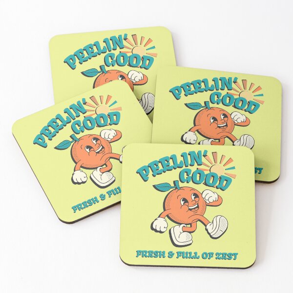 Item preview, Lispe Orange Peelin' Good Retro 70s Mascot designed and sold by Lispe-Designs.